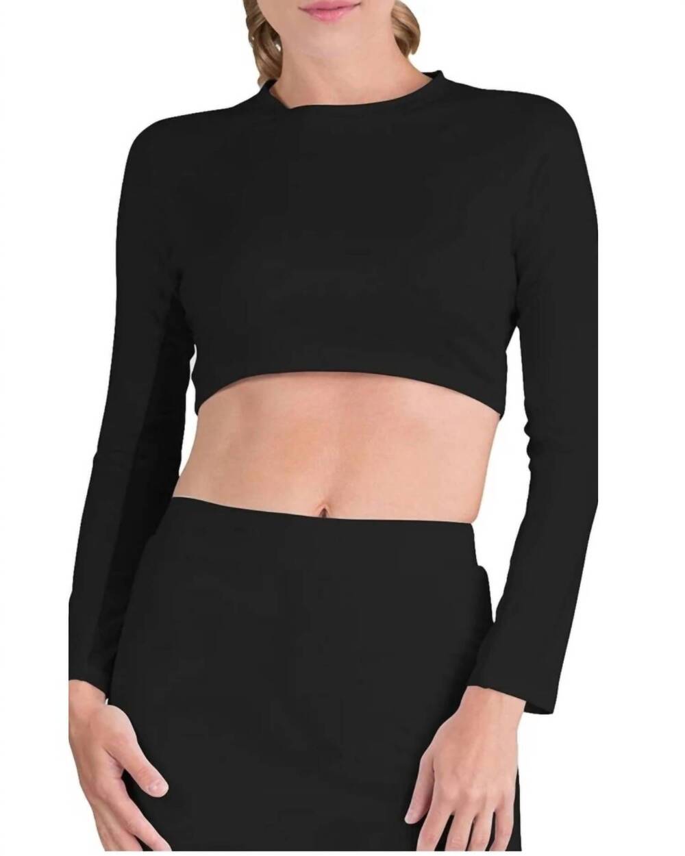NEW TAIL ACTIVEWEAR sasha crop top in onyx